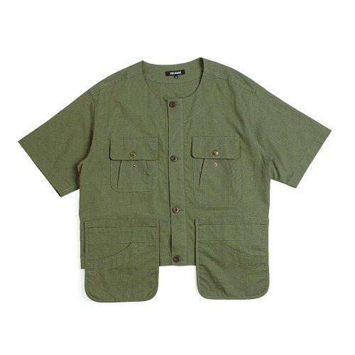 Moru Short Sleeve Jackets Khaki 모루 숏 슬리브 자켓